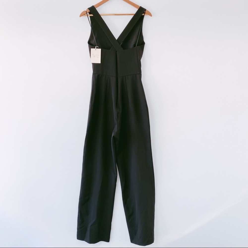 Charles Henry Black Halter Jumpsuit M ($110) As Is - Picture 2 of 6